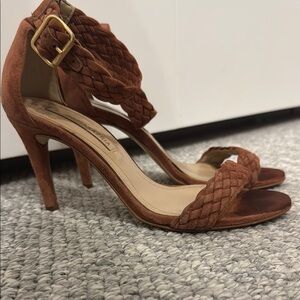 BCBG Braided Suede Heel
